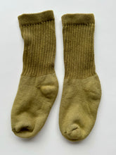 Load image into Gallery viewer, natural dye socks, harlequin marigold light, small