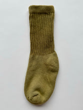 Load image into Gallery viewer, natural dye socks, harlequin marigold light, small