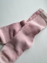 Load image into Gallery viewer, natural dye socks, washed cochineal, large