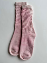 Load image into Gallery viewer, natural dye socks, washed cochineal, large