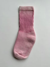 Load image into Gallery viewer, natural dye socks, washed cochineal light, small