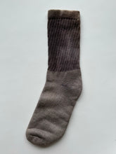 Load image into Gallery viewer, natural dye socks, washed logwood, large