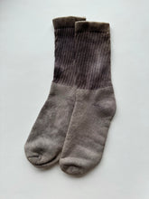 Load image into Gallery viewer, natural dye socks, washed logwood, large
