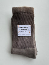 Load image into Gallery viewer, natural dye socks, washed logwood, large