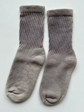 Load image into Gallery viewer, natural dye socks, washed logwood, medium