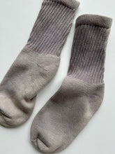 Load image into Gallery viewer, natural dye socks, washed logwood, medium