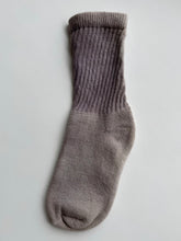 Load image into Gallery viewer, natural dye socks, washed logwood, medium