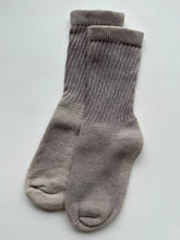 Load image into Gallery viewer, natural dye socks, washed logwood, medium