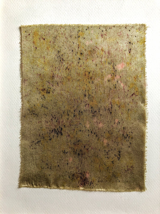 'summer lawn' - naturally dyed silk textile