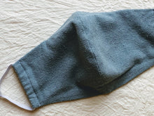 Load image into Gallery viewer, Naturally Dyed, Raw Silk Face Mask, with Black Beans