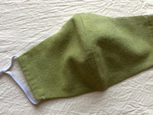 Load image into Gallery viewer, raw silk face mask naturally dyed with black beans & osage wood