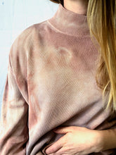Load image into Gallery viewer, naturally dyed silk cotton turtleneck