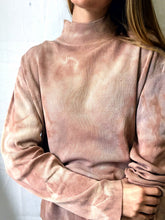 Load image into Gallery viewer, naturally dyed silk cotton turtleneck