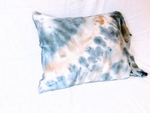 Load image into Gallery viewer, naturally dyed silk pillowcase - beach day