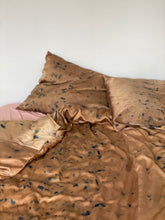 Load image into Gallery viewer, naturally dyed silk pillowcase - toasted flower
