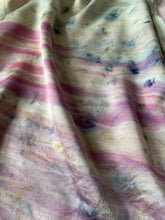 Load image into Gallery viewer, naturally dyed silk pillowcase - hibiscus stripe