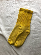 Load image into Gallery viewer, Botanical Dye Organic Cotton Socks - Marigold - XS/M