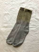 Load image into Gallery viewer, Botanical Dye Organic Cotton Socks - Sage Fade