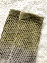 Load image into Gallery viewer, Botanical Dye Organic Cotton Socks - Sage Fade