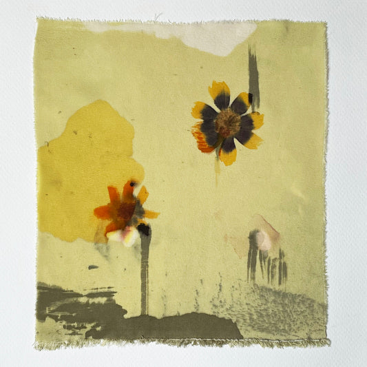 sun shower - naturally dyed textile