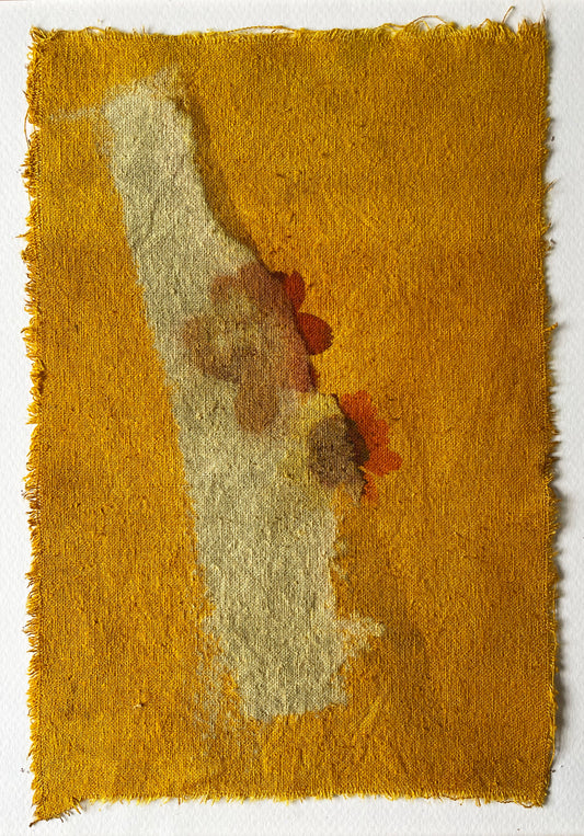 yellow veil - naturally dyed textile