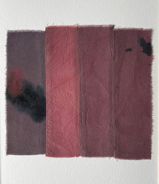 water panels 2 - naturally dyed textile