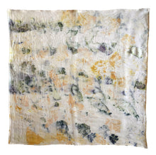 Load image into Gallery viewer, naturally dyed silk scarf - garden salad