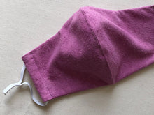 Load image into Gallery viewer, Naturally Dyed, Raw Silk Face Mask, with Cochineal