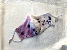 Load image into Gallery viewer, raw silk face mask naturally dyed - berry