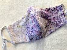 Load image into Gallery viewer, raw silk face mask naturally dyed - sidewalk chalk