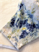 Load image into Gallery viewer, raw silk face mask naturally dyed - garden