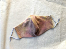 Load image into Gallery viewer, raw silk face mask naturally dyed - sorbet