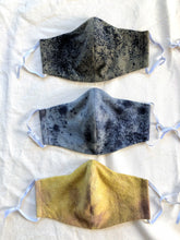 Load image into Gallery viewer, raw silk face mask naturally dyed - golden hour