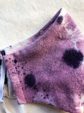 Load image into Gallery viewer, raw silk face mask naturally dyed - berry