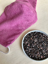 Load image into Gallery viewer, Naturally Dyed, Raw Silk Face Mask, with Cochineal