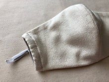 Load image into Gallery viewer, natural raw silk face mask undyed