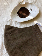 Load image into Gallery viewer, naturally dyed, Raw Silk Face Mask, with Tea & Iron