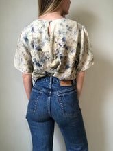 Load image into Gallery viewer, naturally dyed short sleeve silk blouse