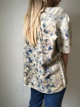 Load image into Gallery viewer, naturally dyed short sleeve silk blouse