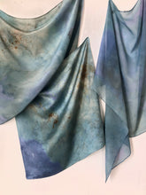Load image into Gallery viewer, naturally dyed scarf - shallow reef