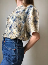 Load image into Gallery viewer, naturally dyed short sleeve silk blouse