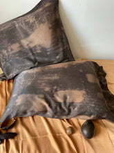 Load image into Gallery viewer, naturally dyed silk pillowcase - dark avocado