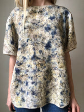 Load image into Gallery viewer, naturally dyed short sleeve silk blouse
