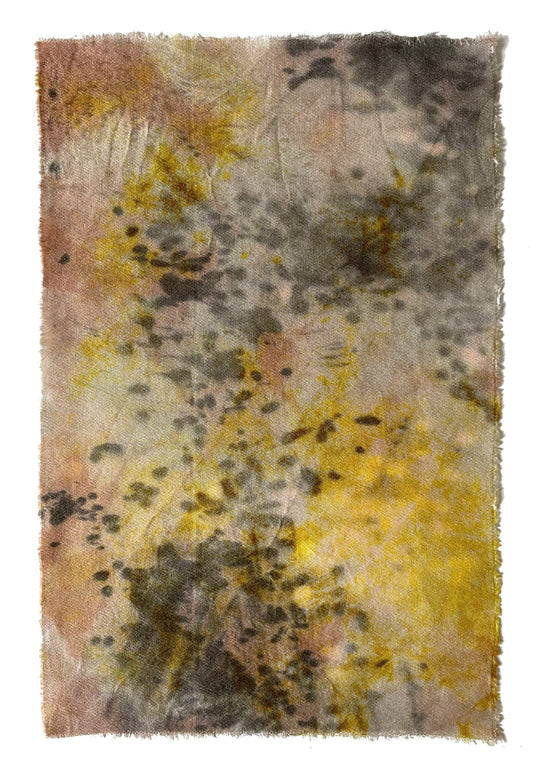 rain II - naturally dyed textile
