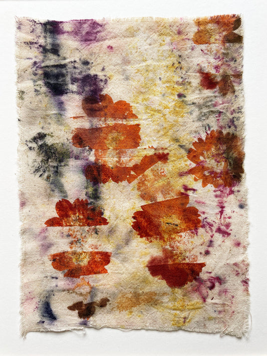 severed - naturally dyed textile