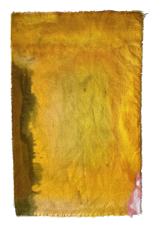 golden - naturally dyed textile