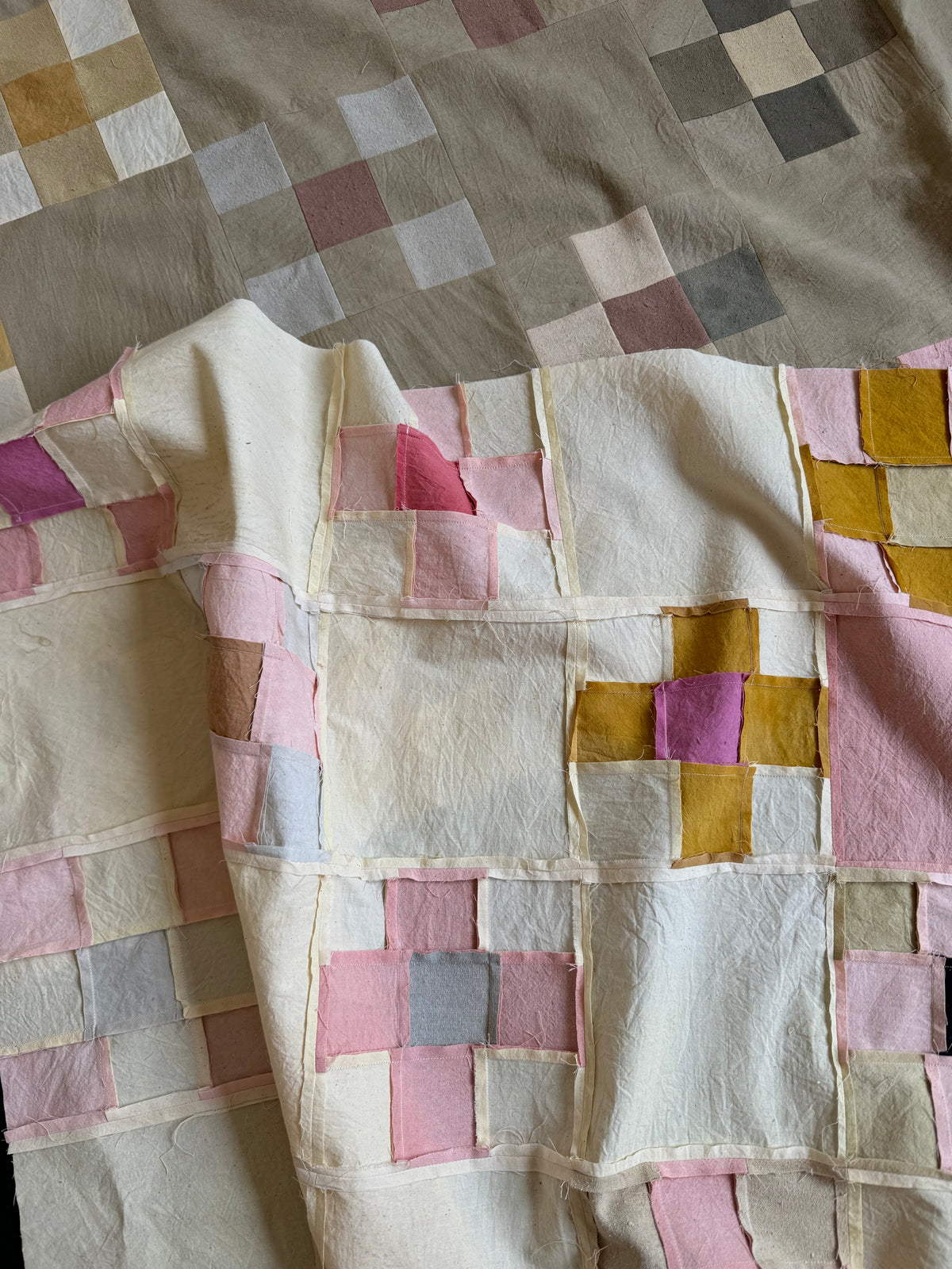 Square Patchwork Quilt 48x66"