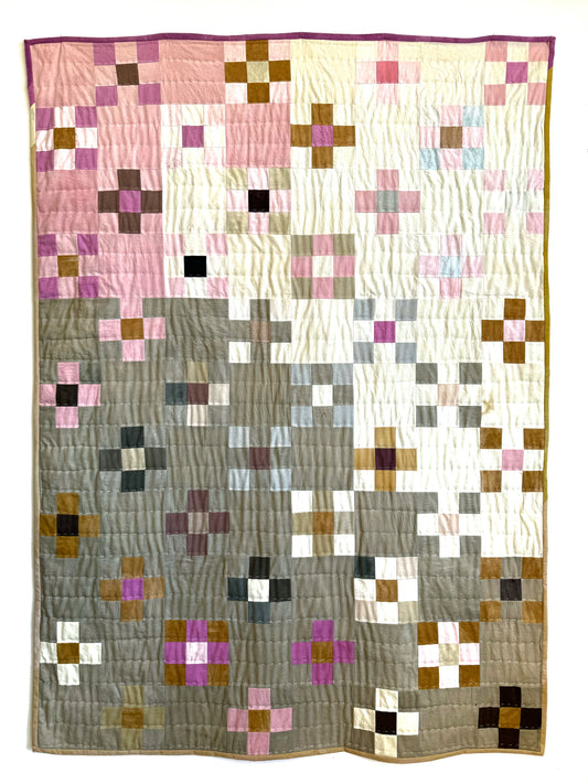 Square Patchwork Quilt 48x66"