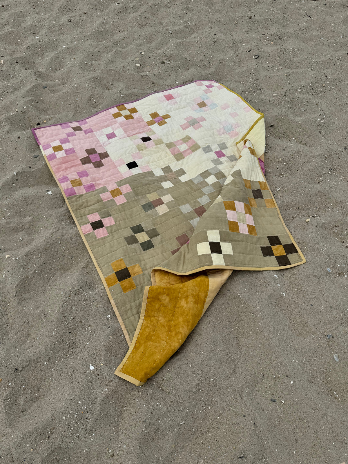 Square Patchwork Quilt 48x66"