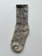 Load image into Gallery viewer, natural dye socks, hibiscus and logwood, medium
